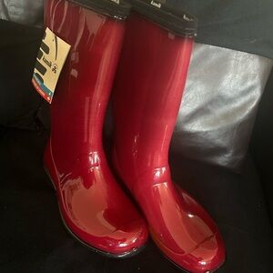 Kamik Women's Red Gloss Rain Boots